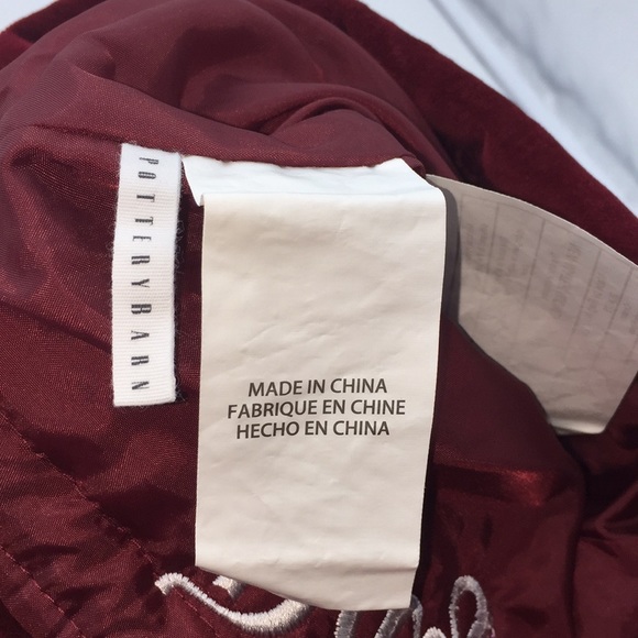 Pottery Barn Velvet Christmas Stocking “Dayton” - Picture 5 of 13